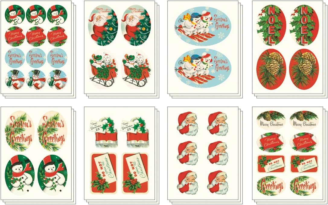 Christmas Stickers Tin