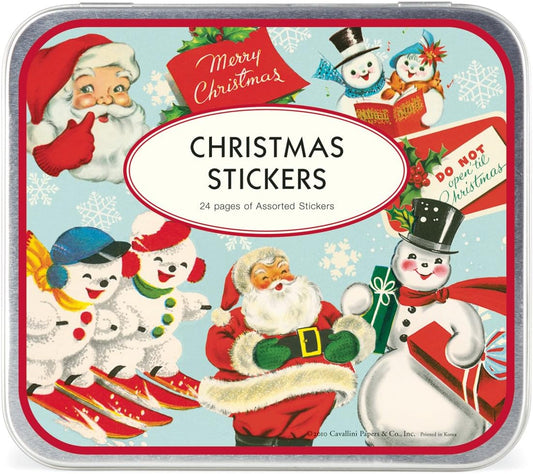 Christmas Stickers Tin