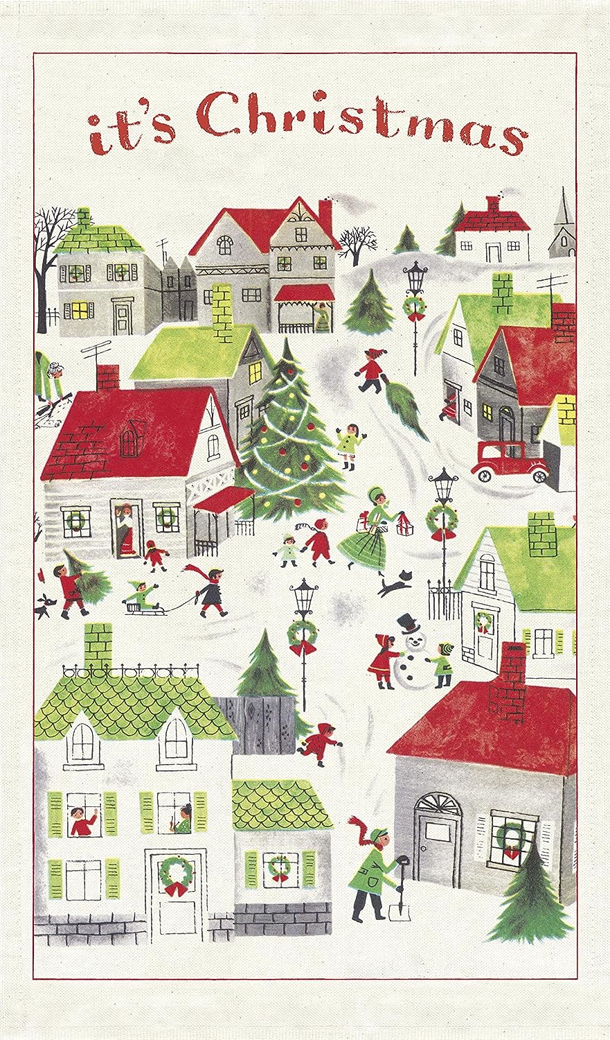 Cavallini Christmas Tea Towels