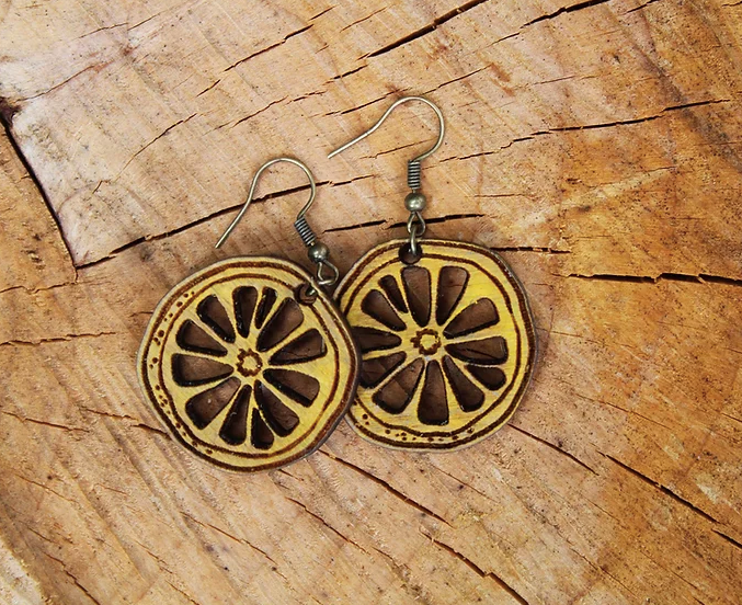 Lemon Slice Earrings