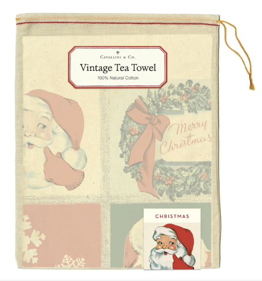 Cavallini Christmas Tea Towels