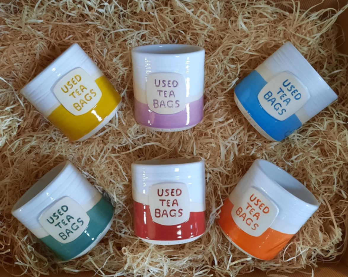 Woodford Pottery Used Tea Bag Pot