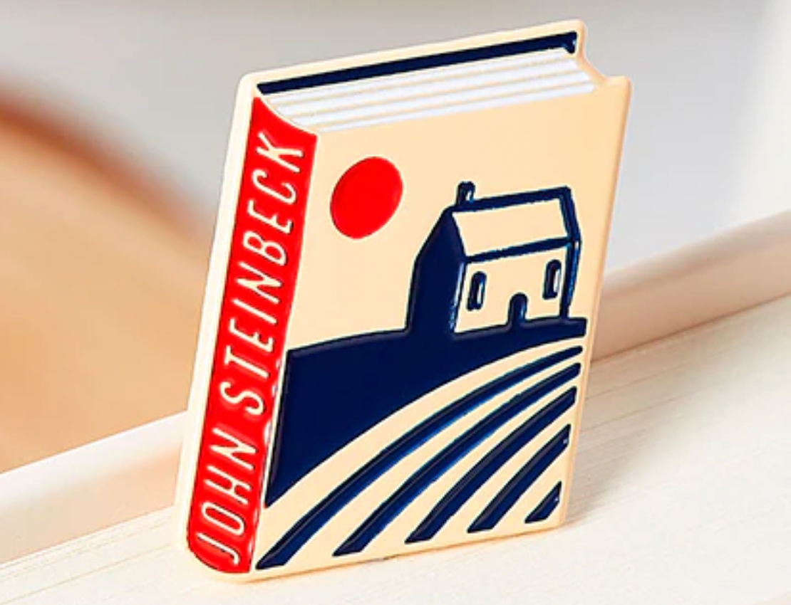 John Steinbeck Book Pin