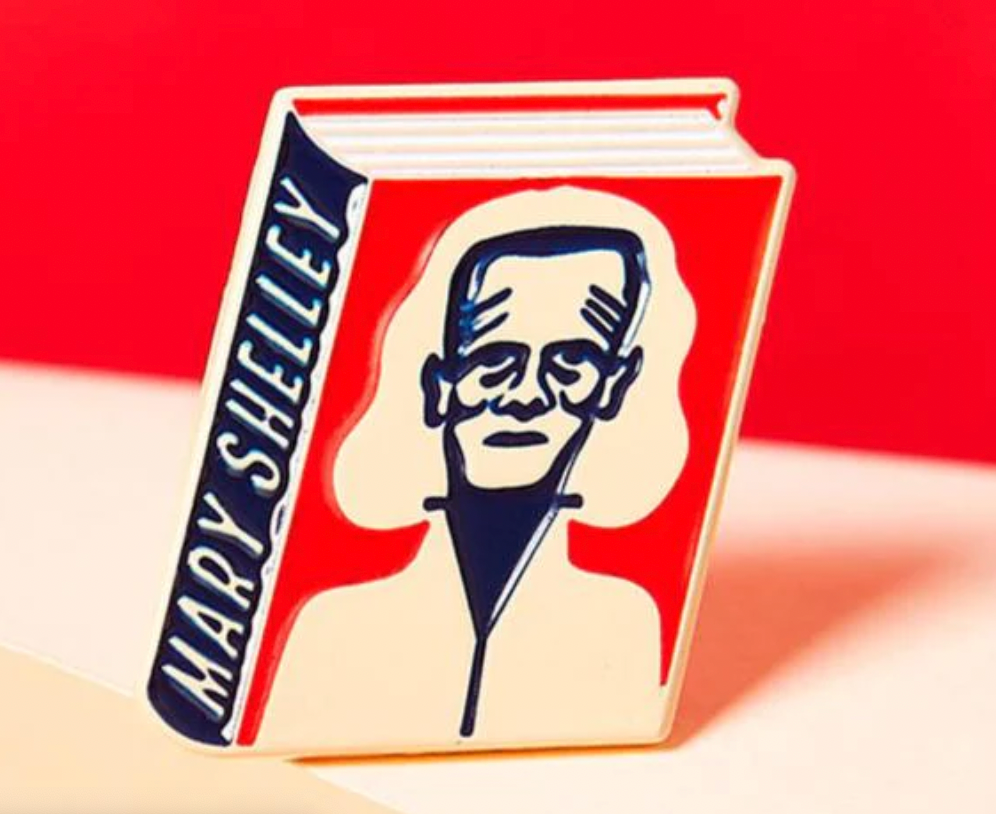 Mary Shelley Book Pin