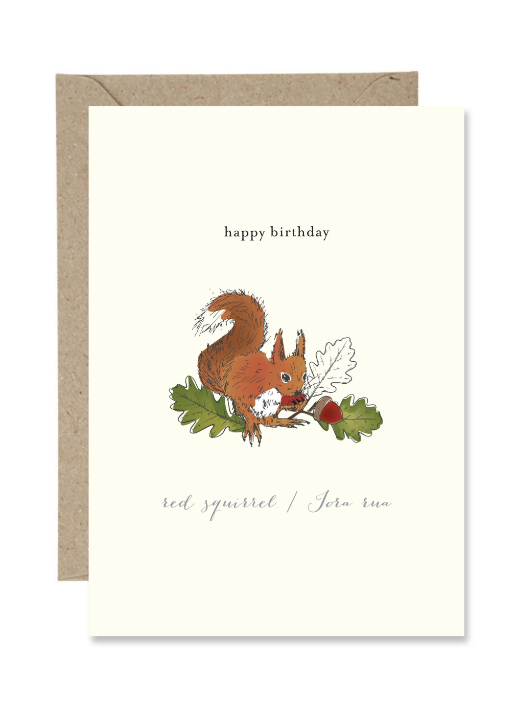 Happy Birthday Squirrel (Paper Gull)