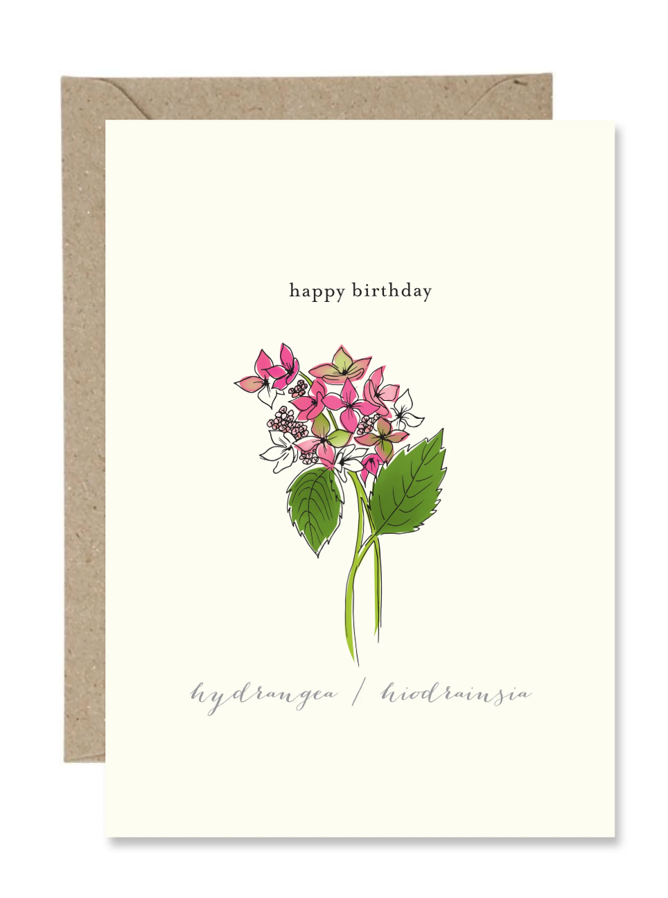 Happy Birthday Hydrangea (Paper Gull)