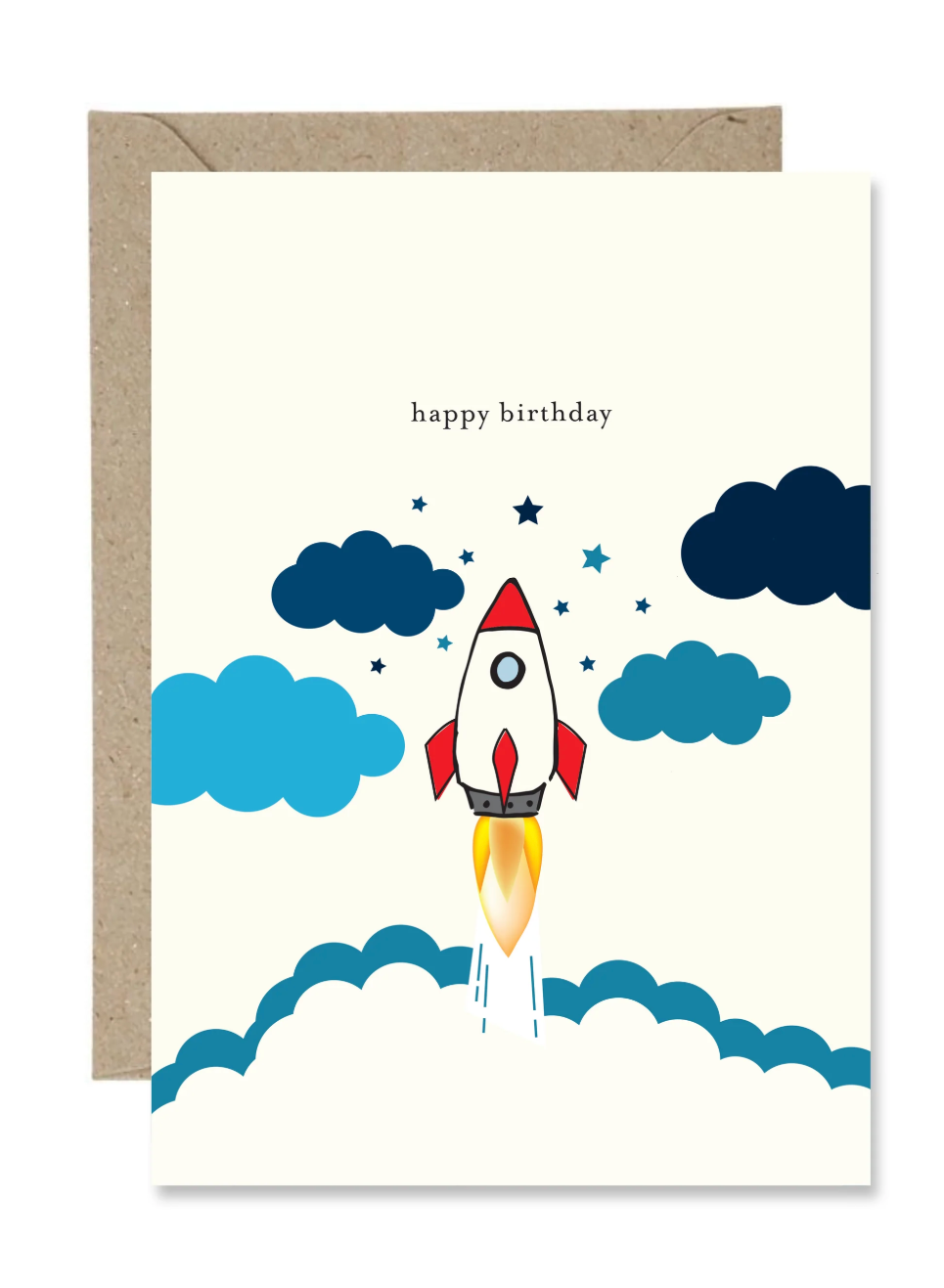 Happy Birthday Rocket (Paper Gull)