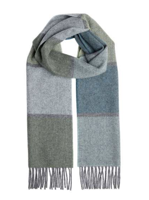 Foxford Winter Stripe Lambswool Scarf