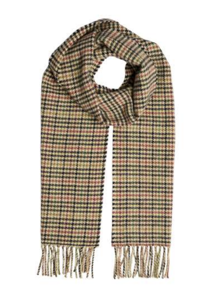 Foxford Houndstooth Lambswool Scarf