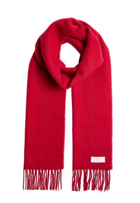 Foxford Red (Dearg) Lambswool Scarf