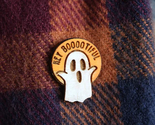 Hey Booitiful Ghost pin