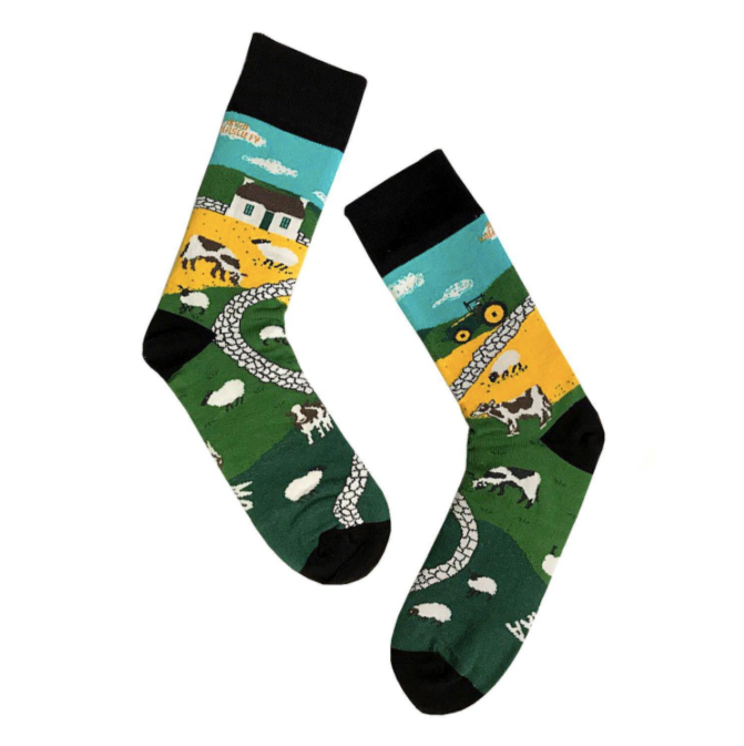 Irish Landscape Socks