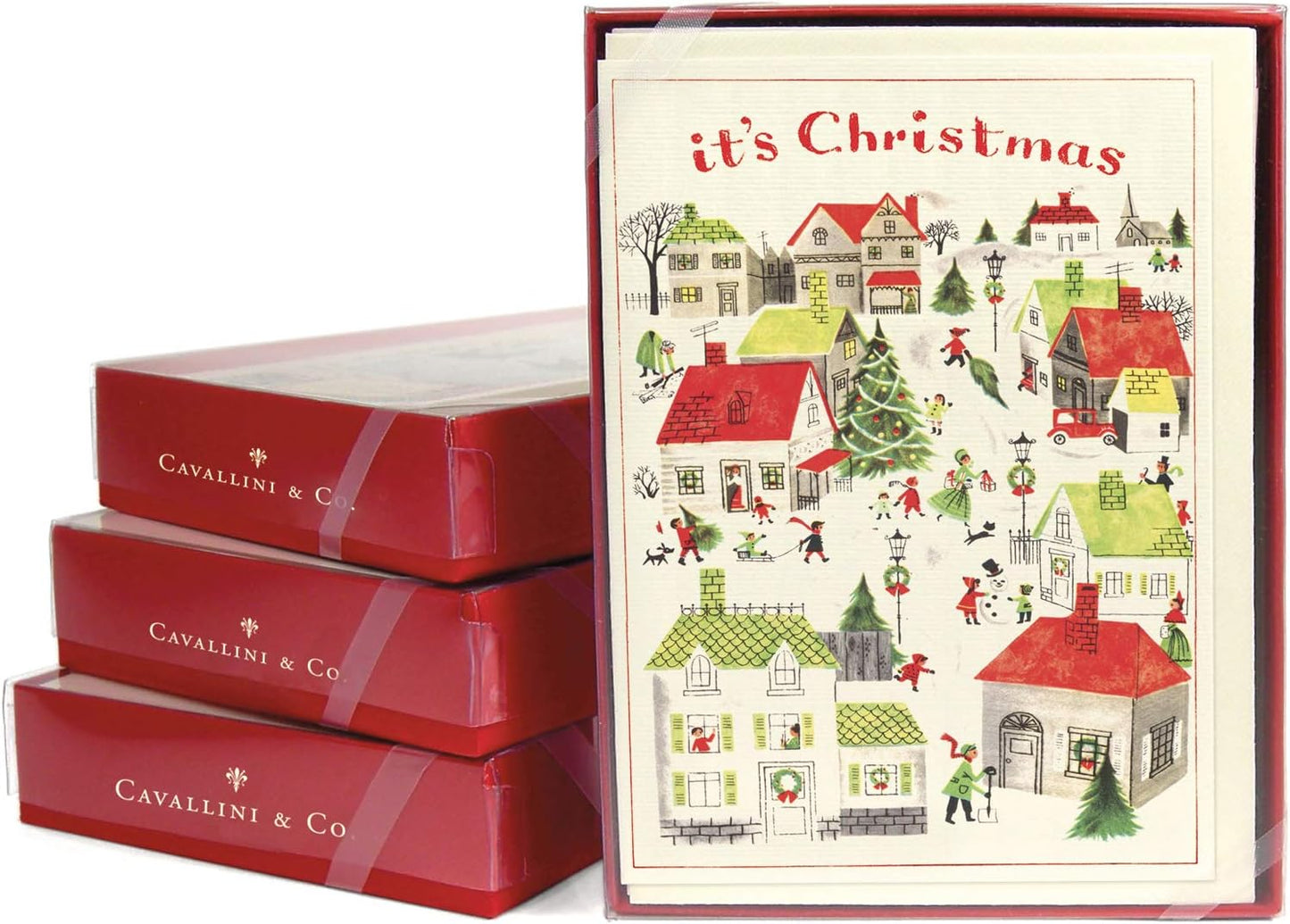 Christmas Village Boxed Notecards