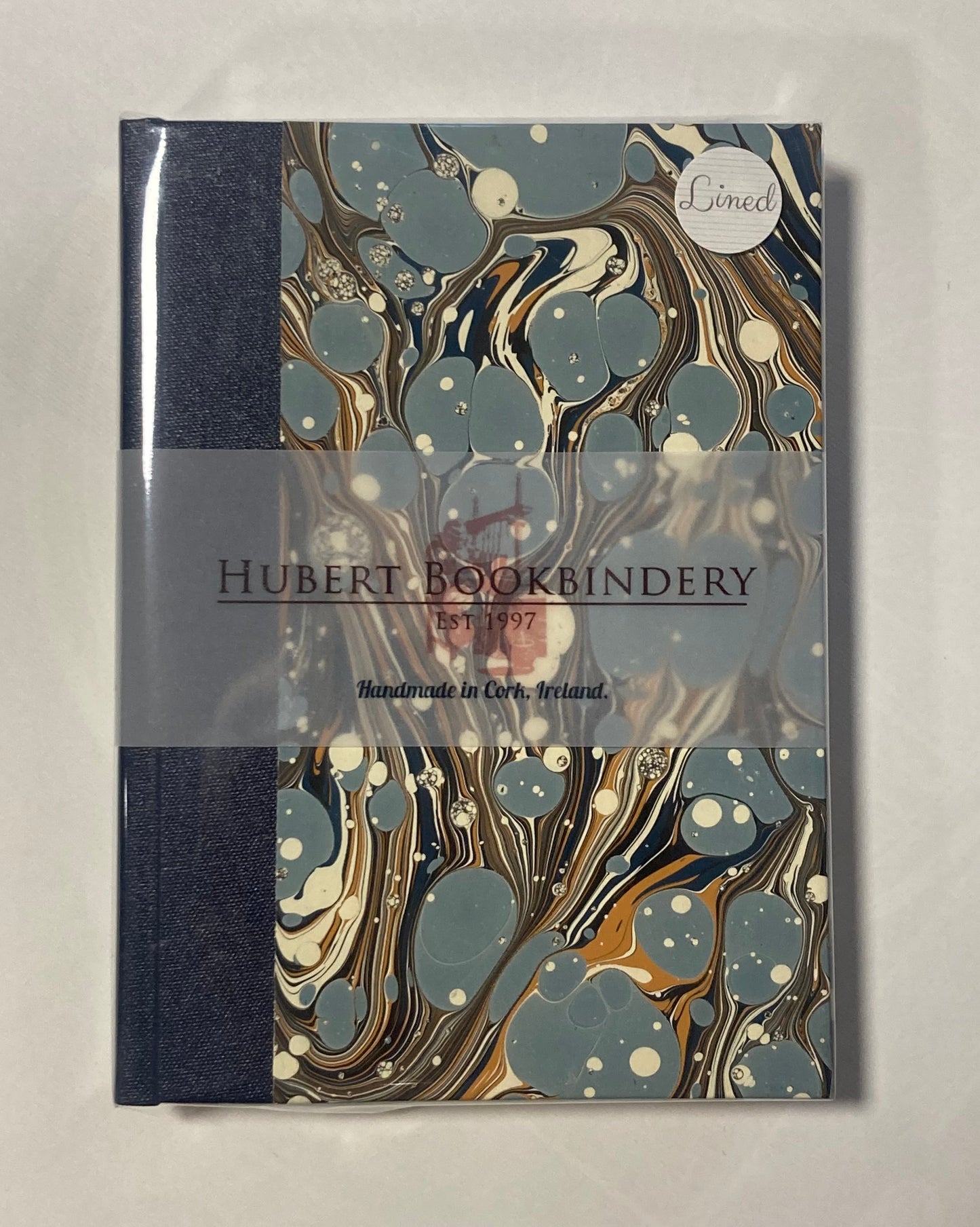 Small Handbound Marbled Journal A4