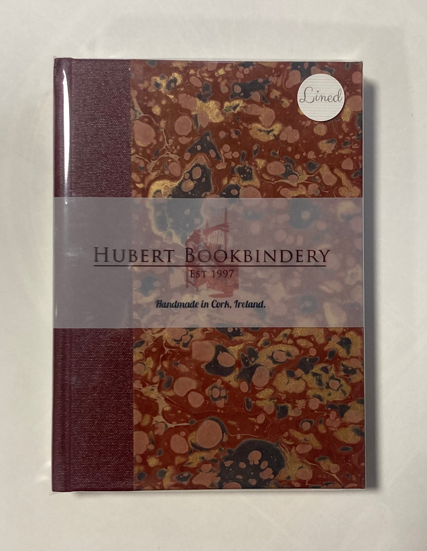 Small Handbound Marbled Journal A4