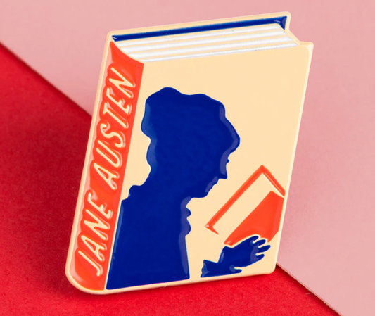Jane Austen Book Pin