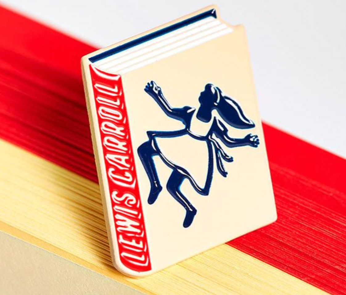 Lewis Carroll Book Pin