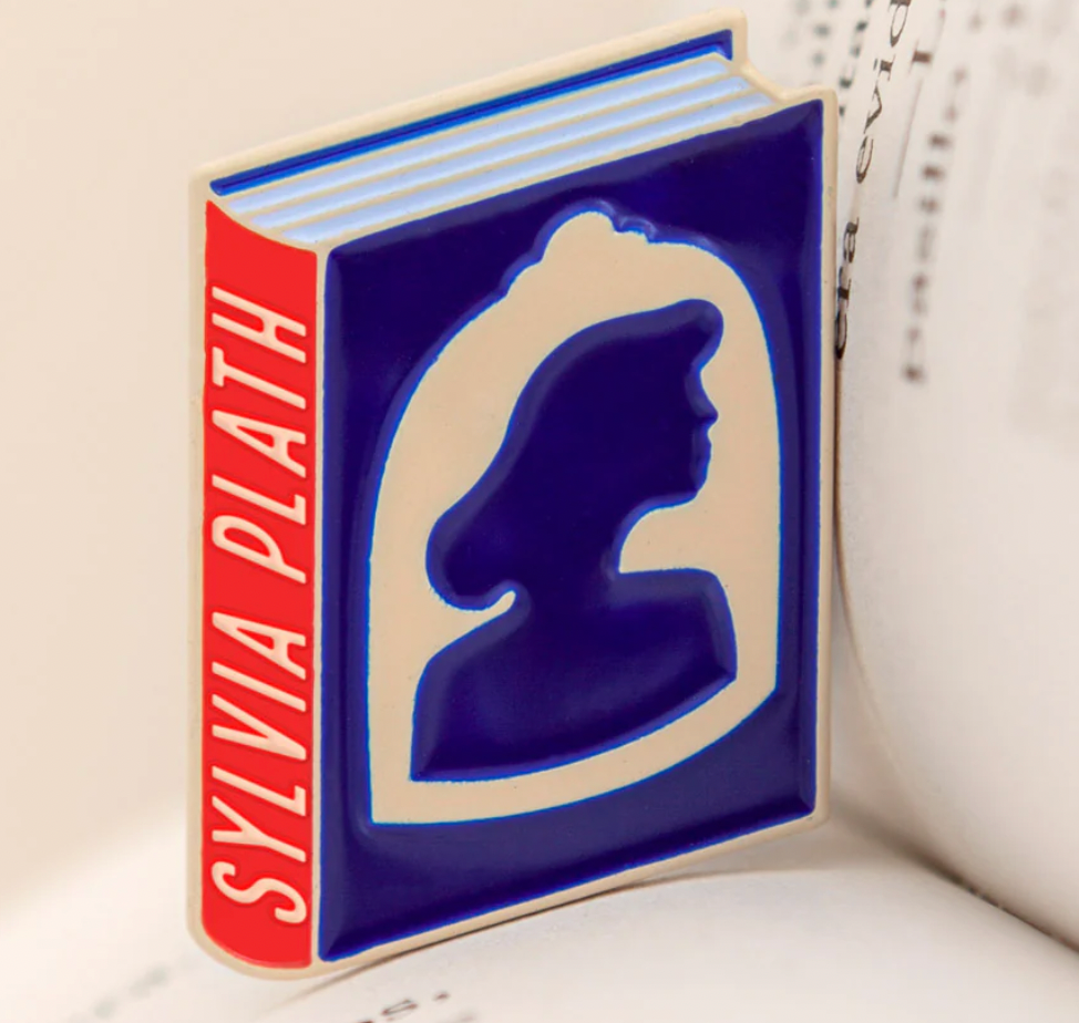 Sylvia Plath Book Pin