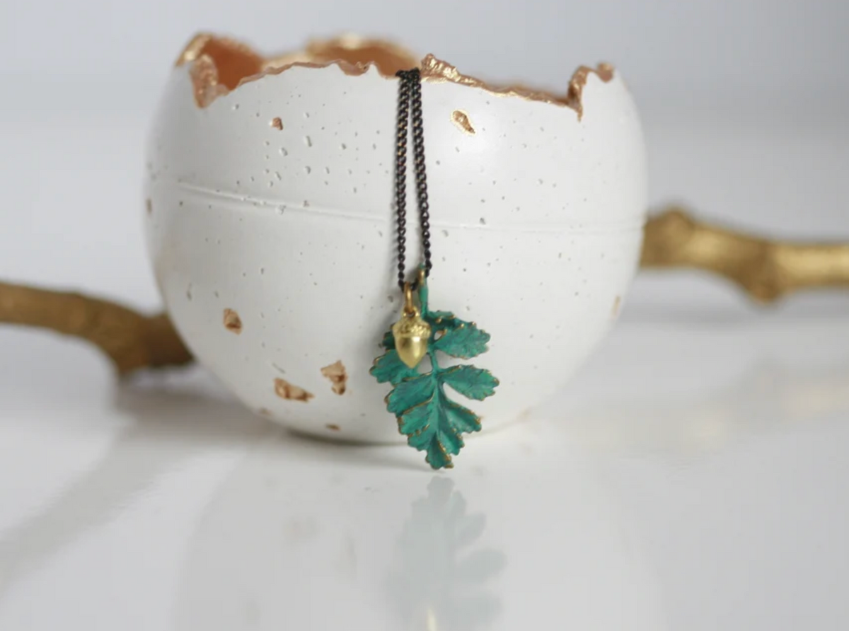 Kaiko Green Patina Necklace