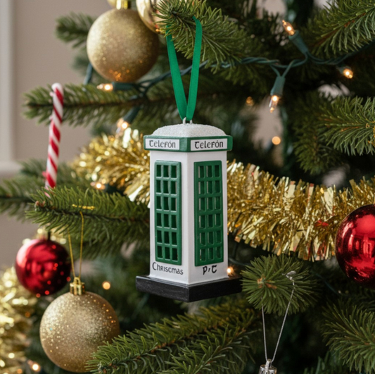 Irish Telephone box Christmas Decoration